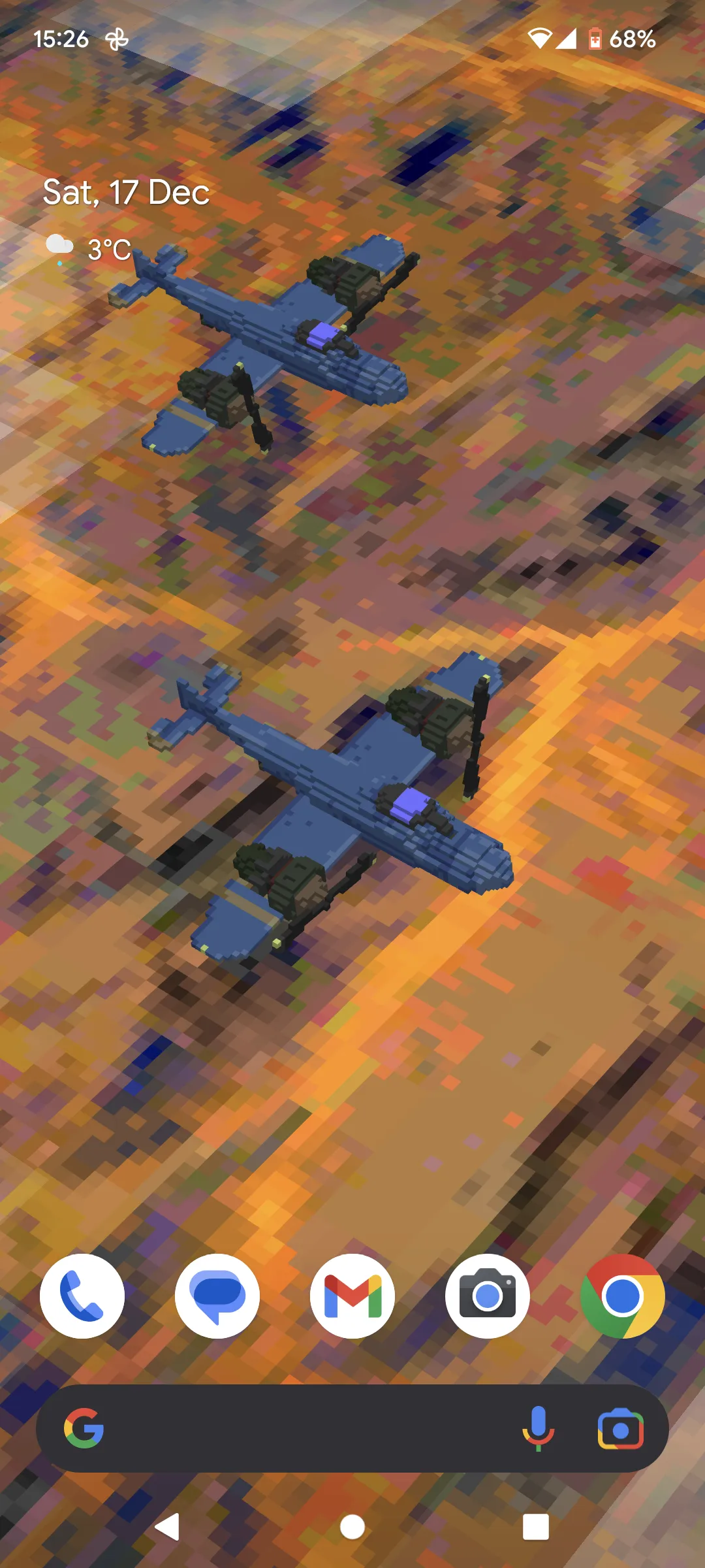 Voxel Airplanes 3D LWP | Indus Appstore | Screenshot