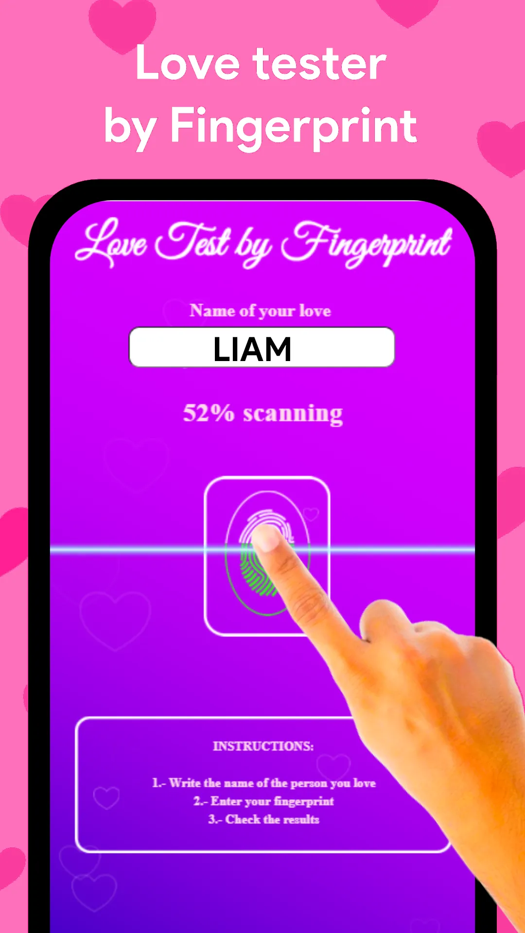 Love Test by Fingerprint | Indus Appstore | Screenshot