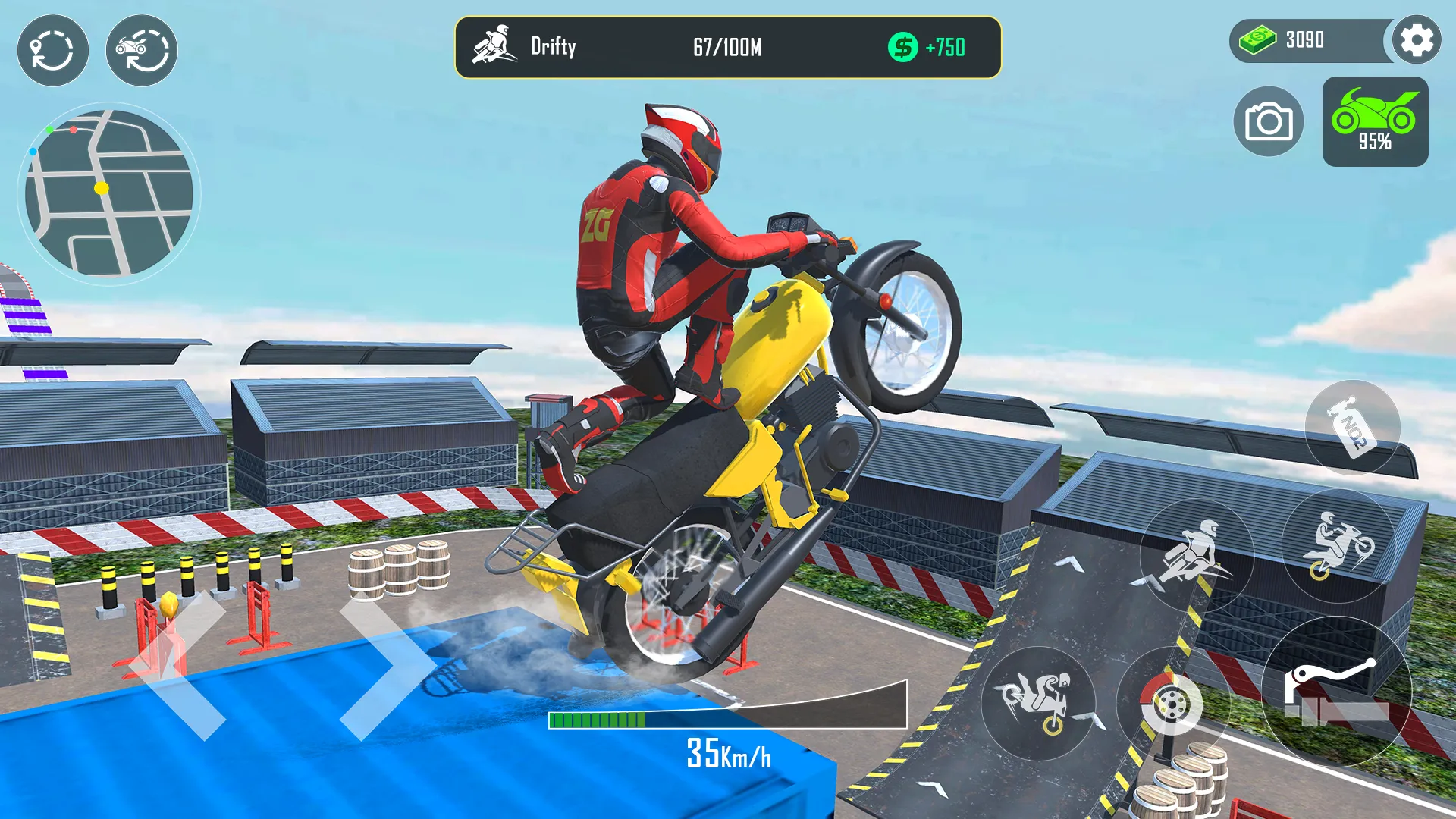 GT Moto Stunt 3D: Driving Game | Indus Appstore | Screenshot