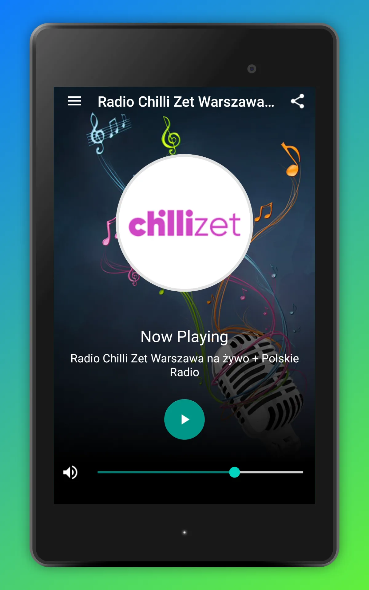 Radio Chilli Zet Warszawa PL | Indus Appstore | Screenshot