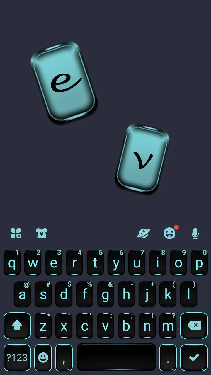 Neon Blue Business Keyboard Th | Indus Appstore | Screenshot