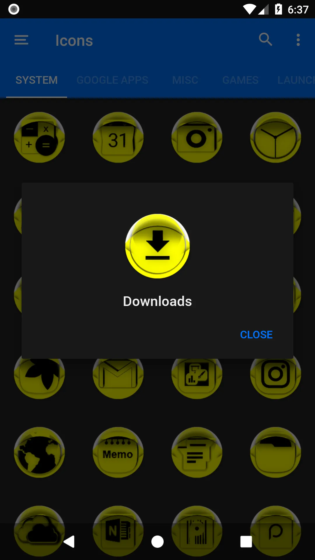 Yellow Icon Pack Style 4 | Indus Appstore | Screenshot