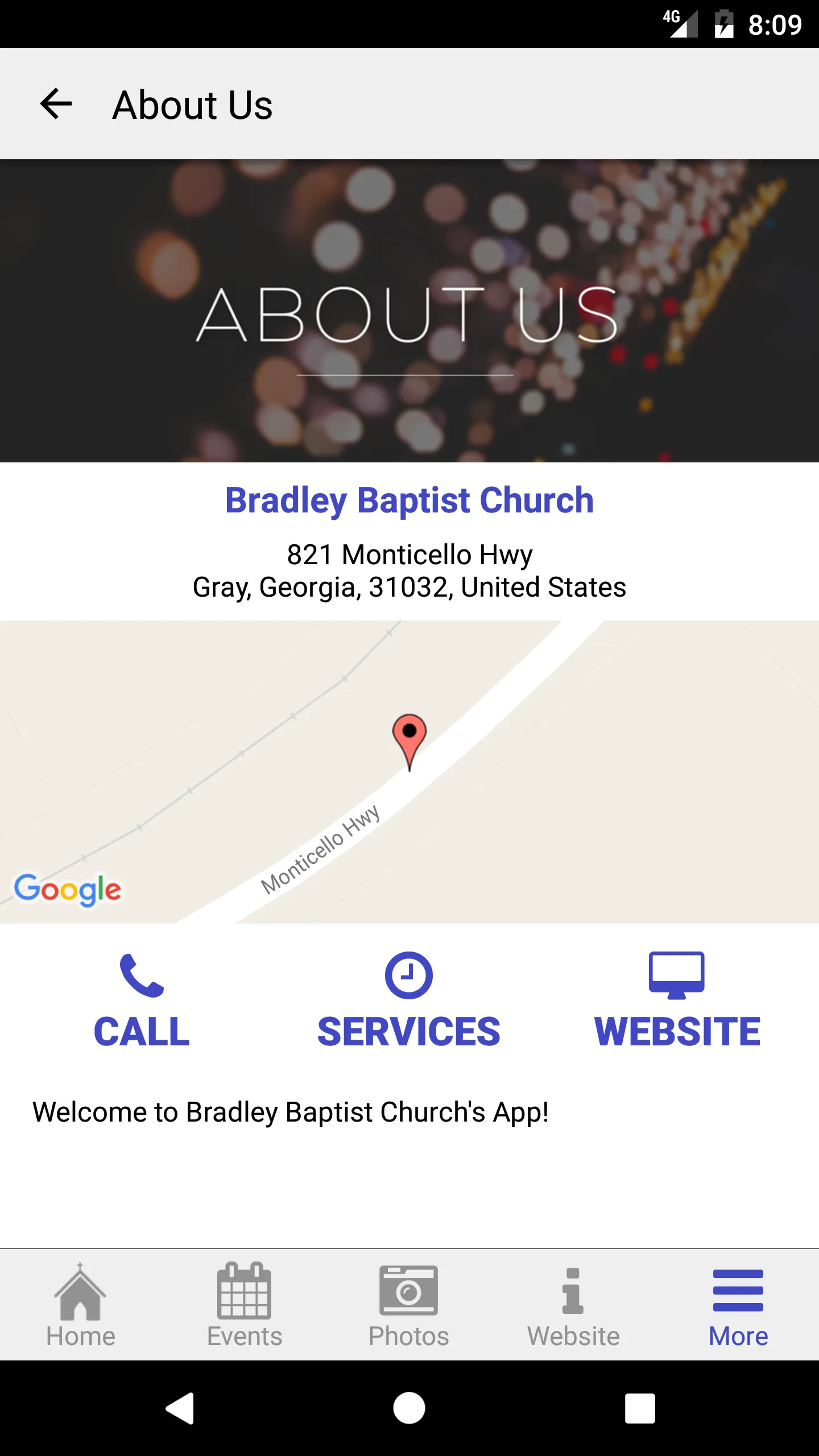 Bradley Baptist Church | Indus Appstore | Screenshot