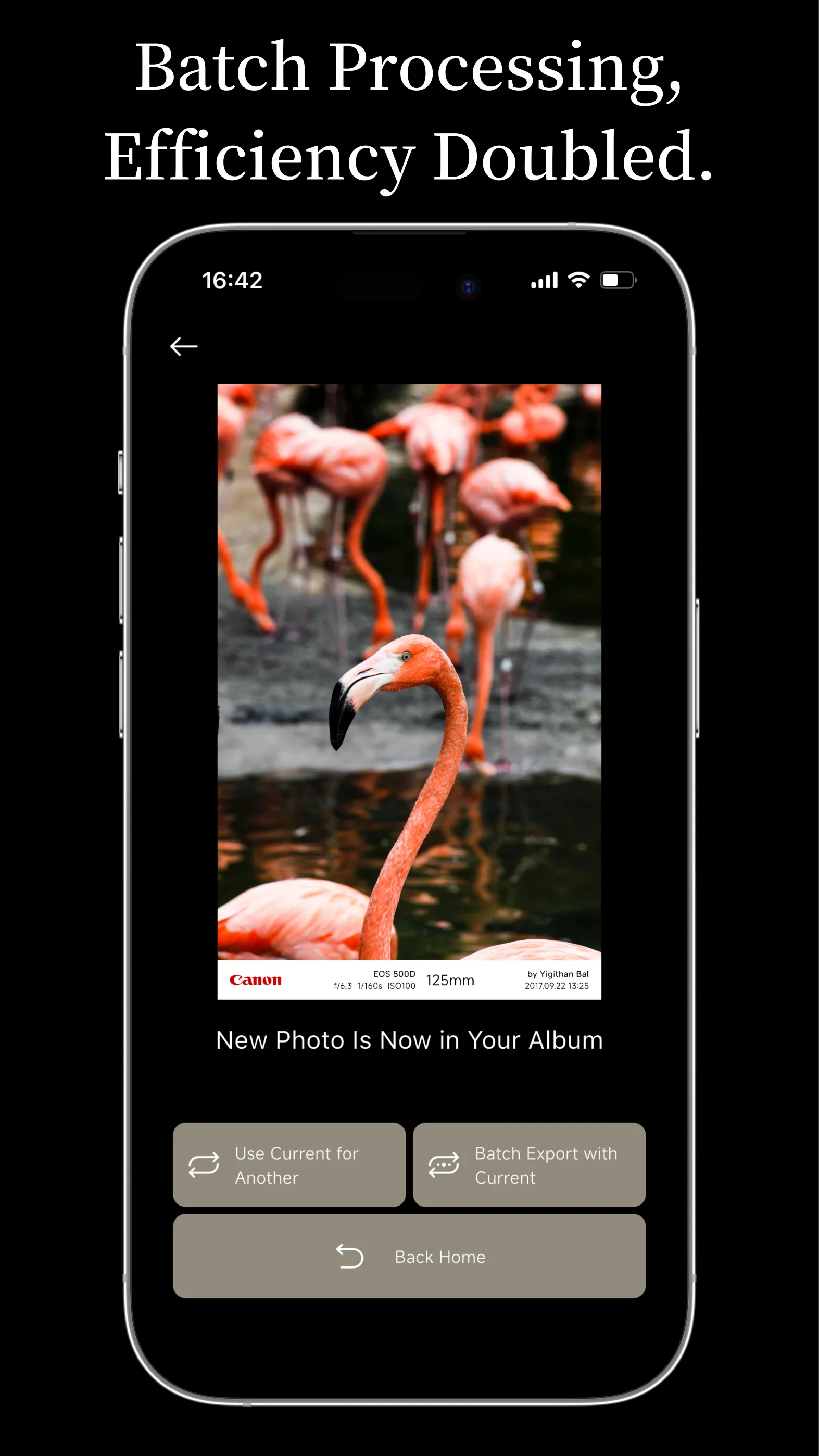 OneLine：EXIF Frame & Watermark | Indus Appstore | Screenshot