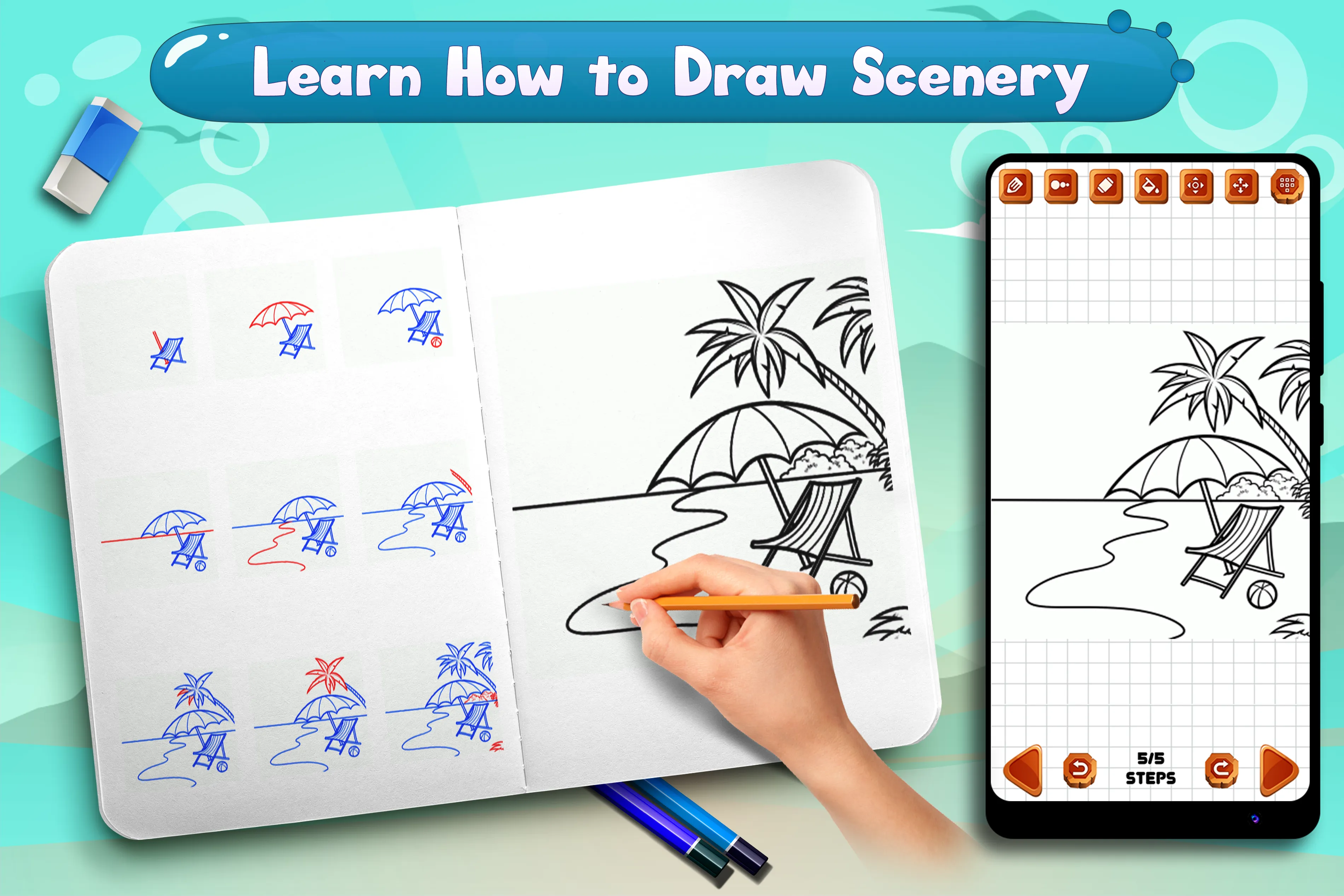 Learn to Draw Scenery & Nature | Indus Appstore | Screenshot