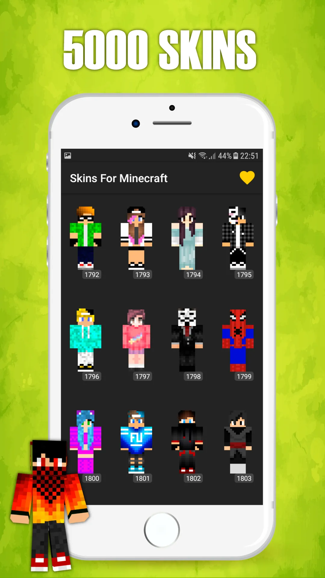 Skins for Minecraft PE | Indus Appstore | Screenshot