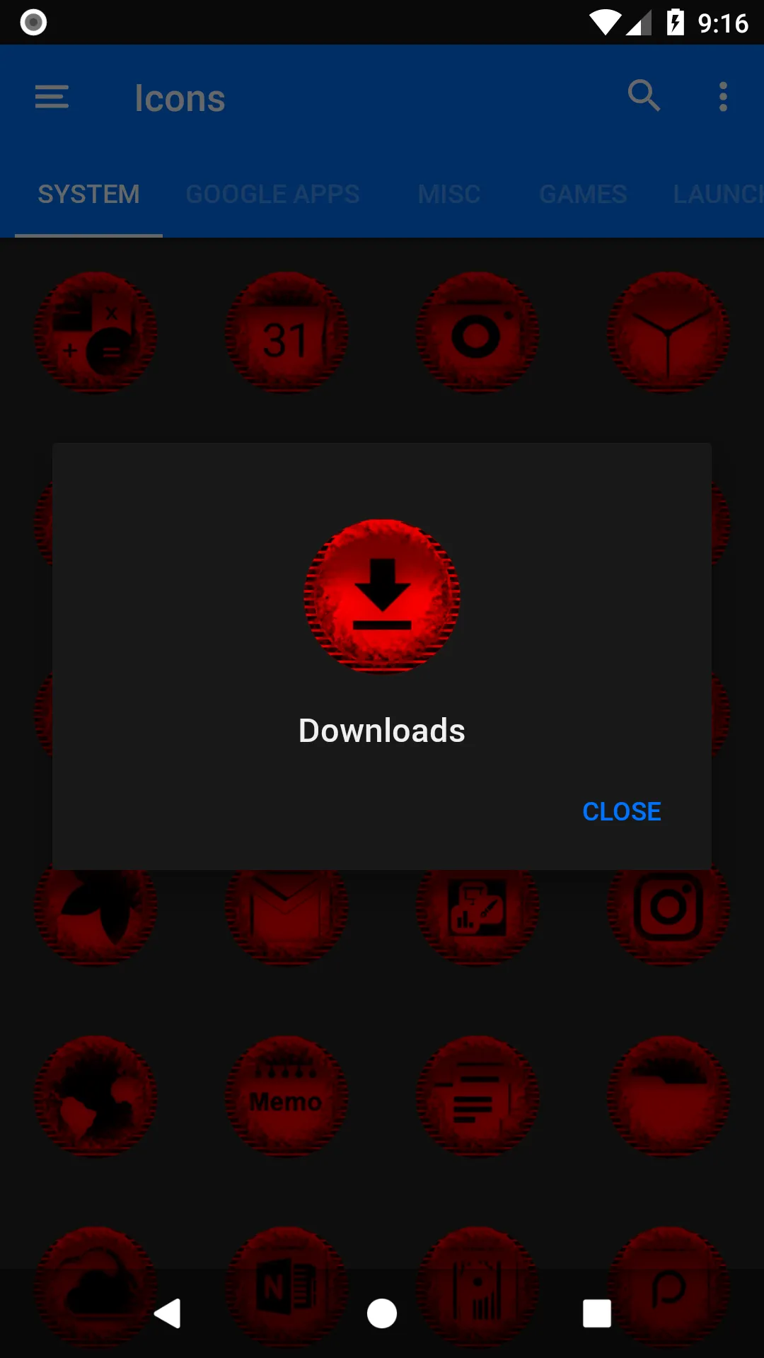 Red Icon Pack Style 5 | Indus Appstore | Screenshot