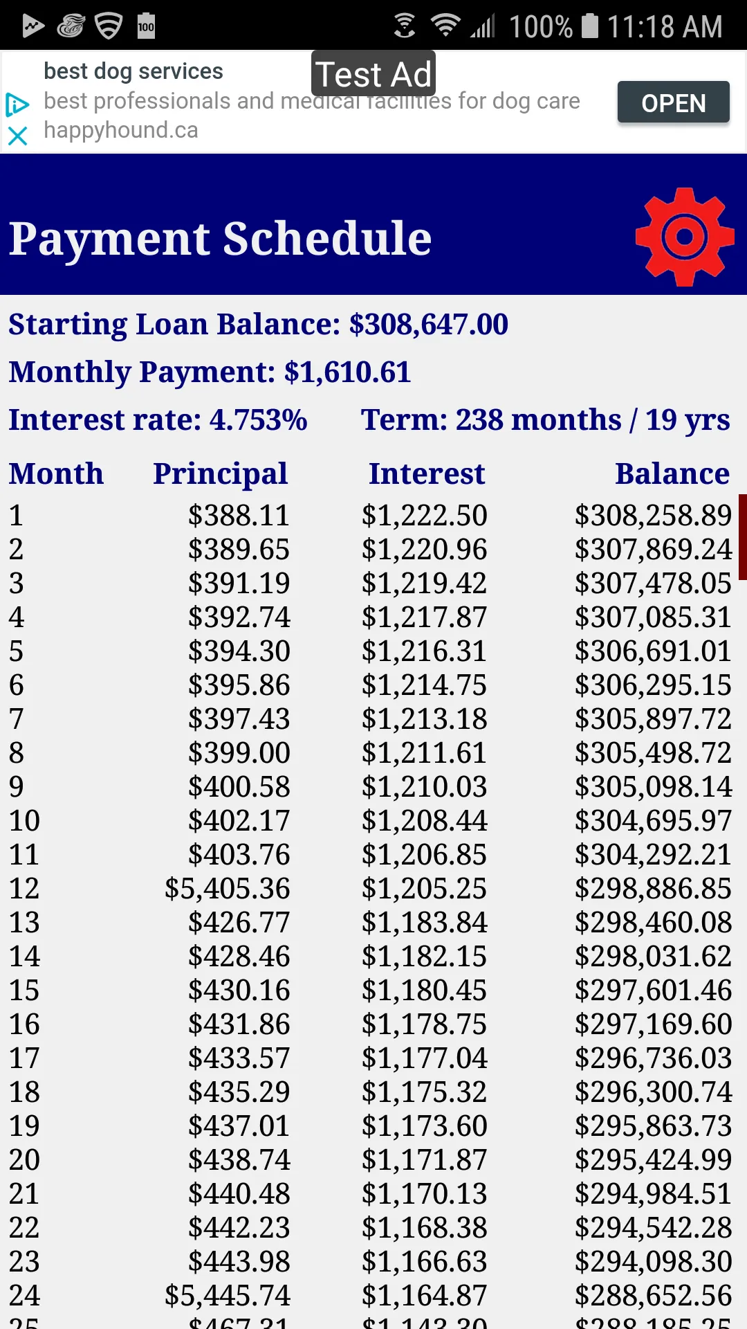 Mortgage Payment Calculator | Indus Appstore | Screenshot