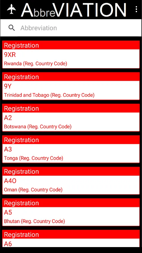 Aviation Abbreviations | Indus Appstore | Screenshot