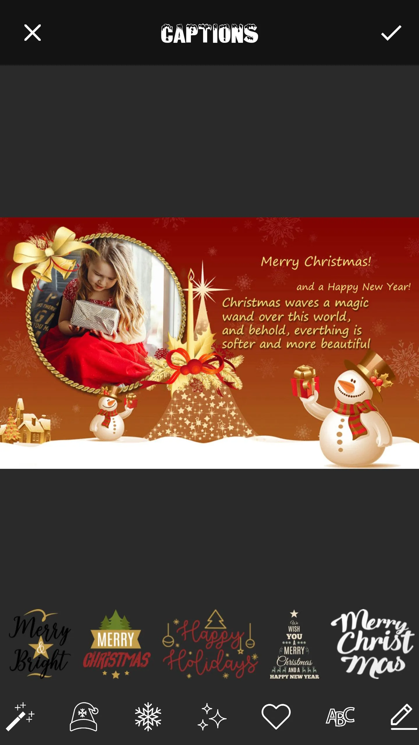 Christmas Cards Maker | Indus Appstore | Screenshot