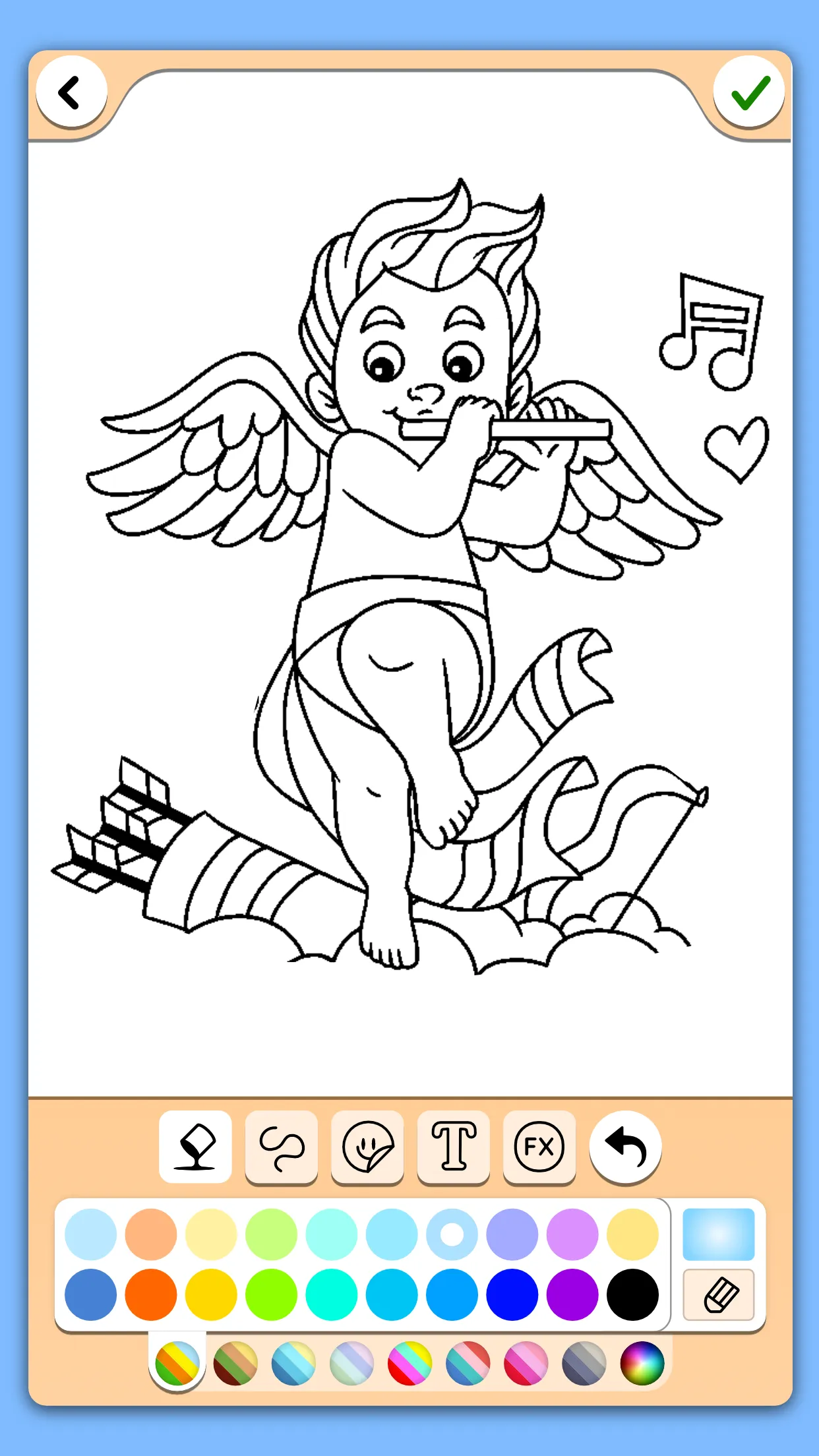 Valentines love coloring book | Indus Appstore | Screenshot