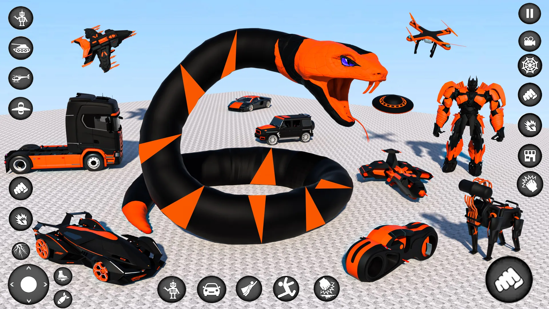 Snake Robot Car Transform Game | Indus Appstore | Screenshot