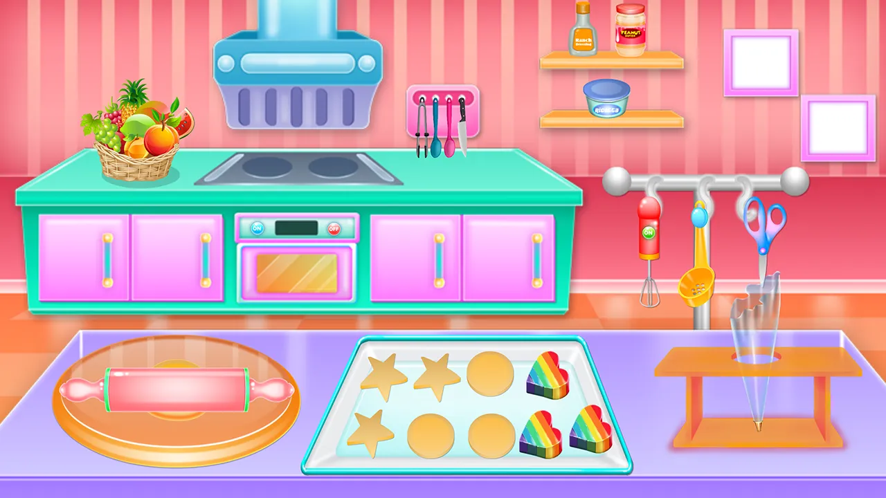 Colorful Cookies Cooking | Indus Appstore | Screenshot