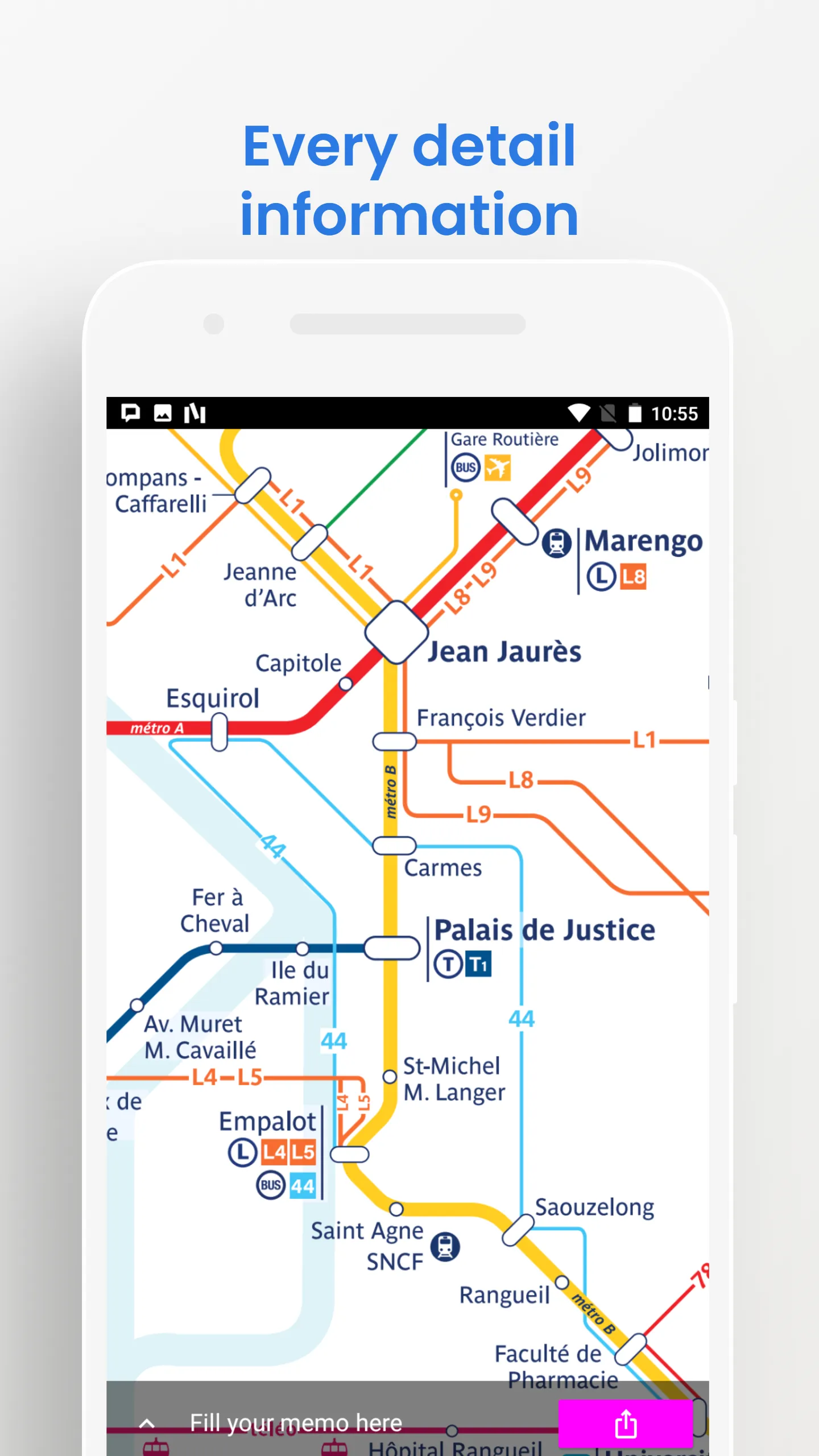 Toulouse Metro Tram Bus Travel | Indus Appstore | Screenshot