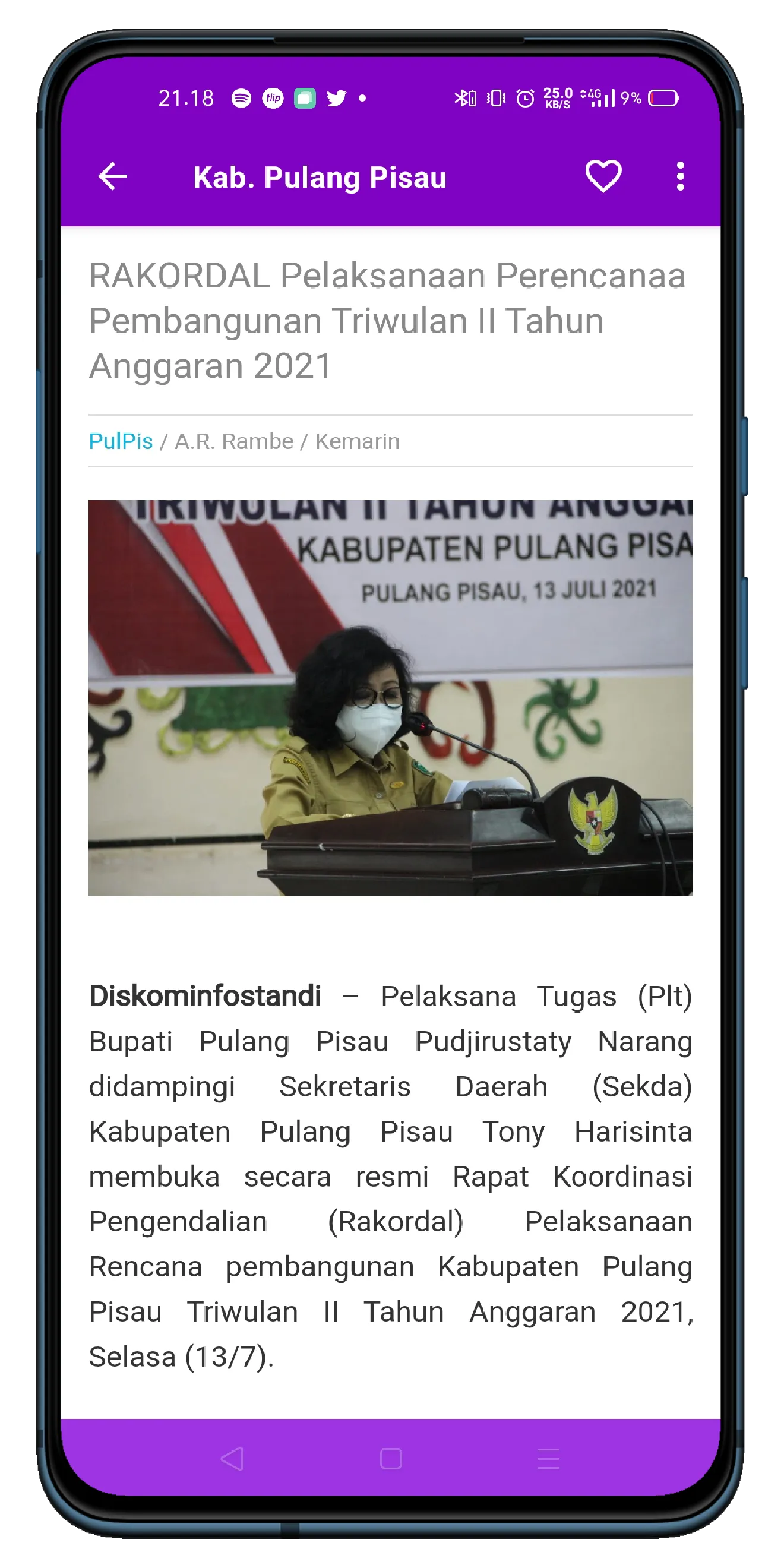 Berita Kalteng (Berita Kaliman | Indus Appstore | Screenshot