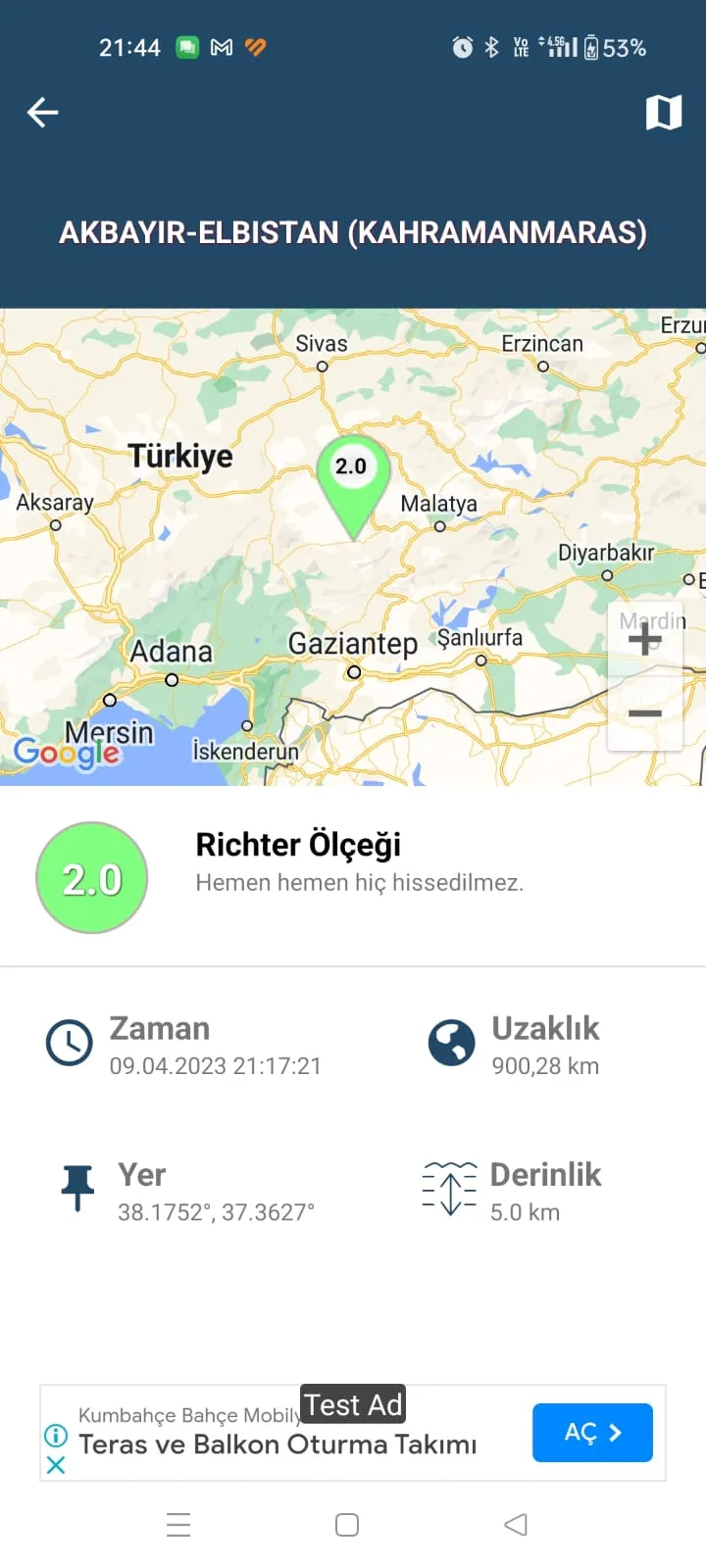 Depremci-Deprem Bilgi Sistemi | Indus Appstore | Screenshot