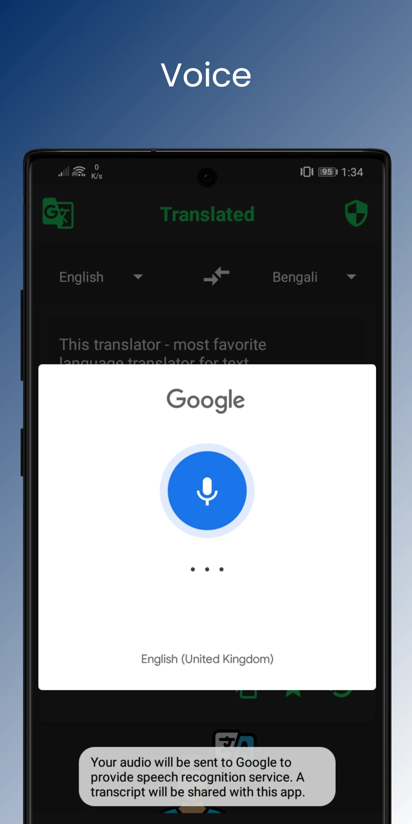 Hi Translator - Hindi, Bangla | Indus Appstore | Screenshot