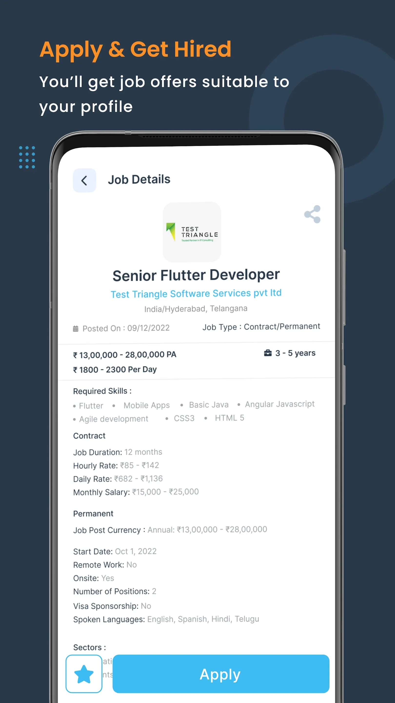 Techfynder: Job Search App | Indus Appstore | Screenshot