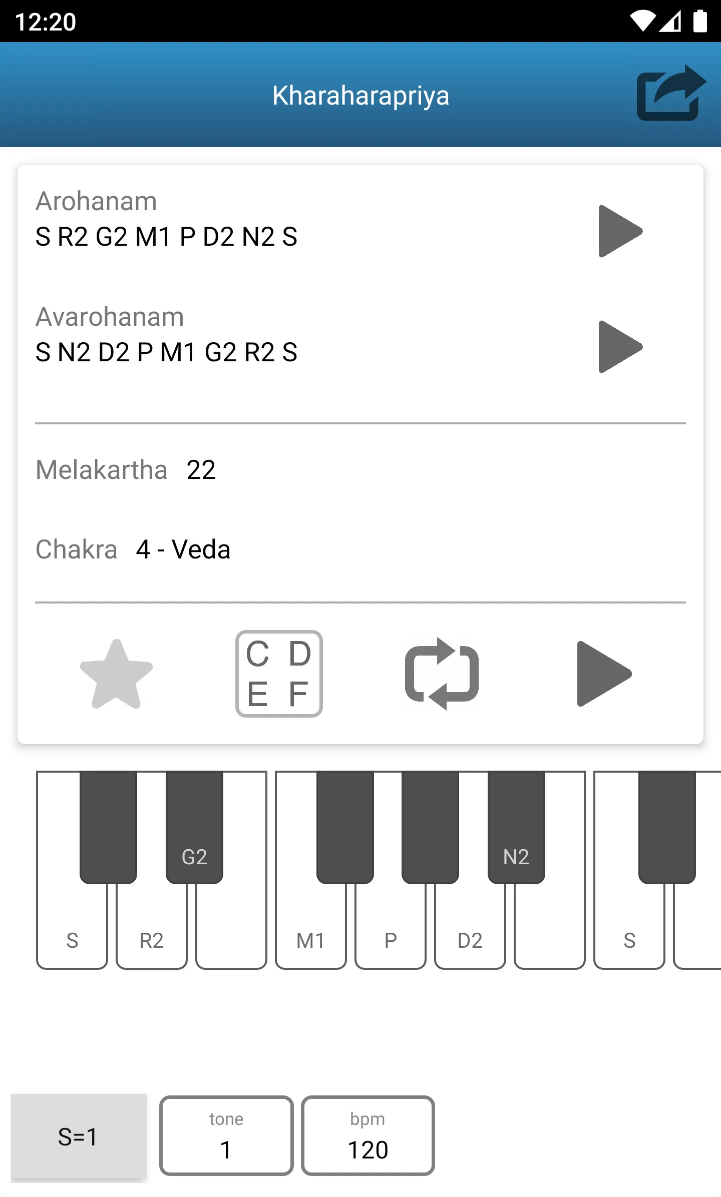 Carnatic Raga | Indus Appstore | Screenshot