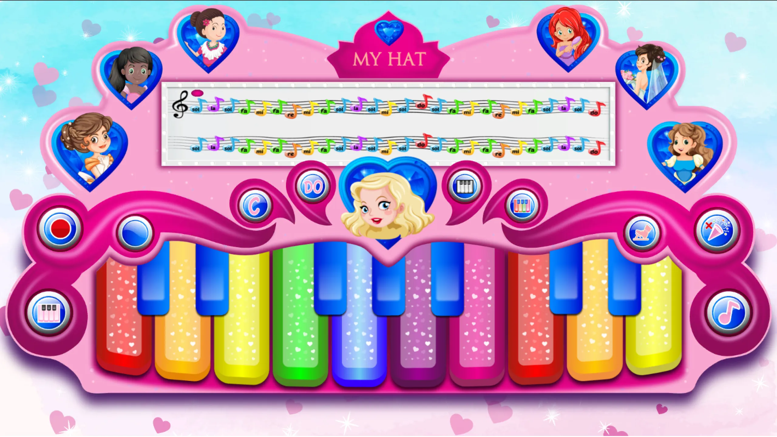 Pink Real Piano Princess Piano | Indus Appstore | Screenshot