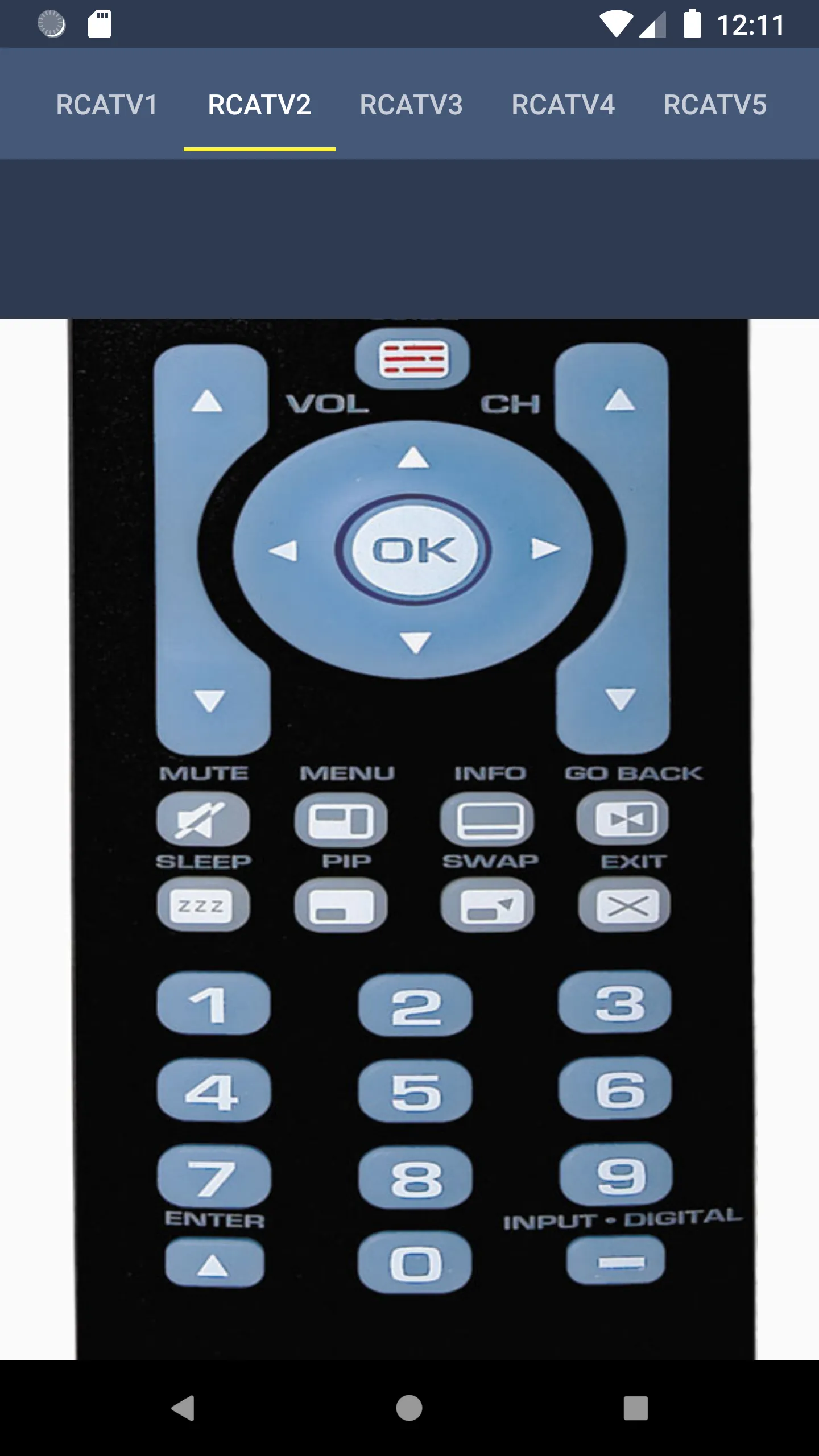 RCA TV Remote | Indus Appstore | Screenshot