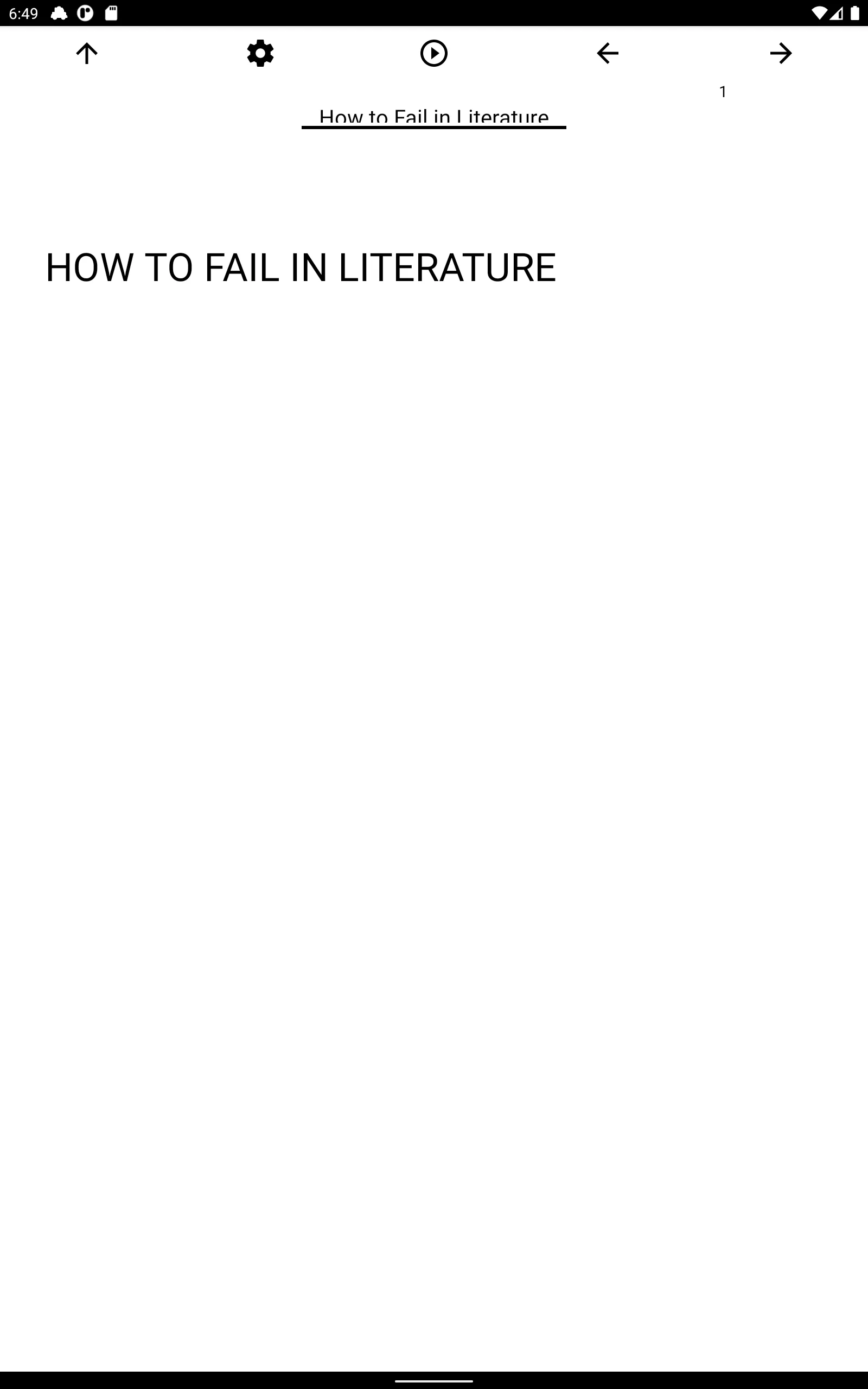 Book, How to Fail in Literatur | Indus Appstore | Screenshot