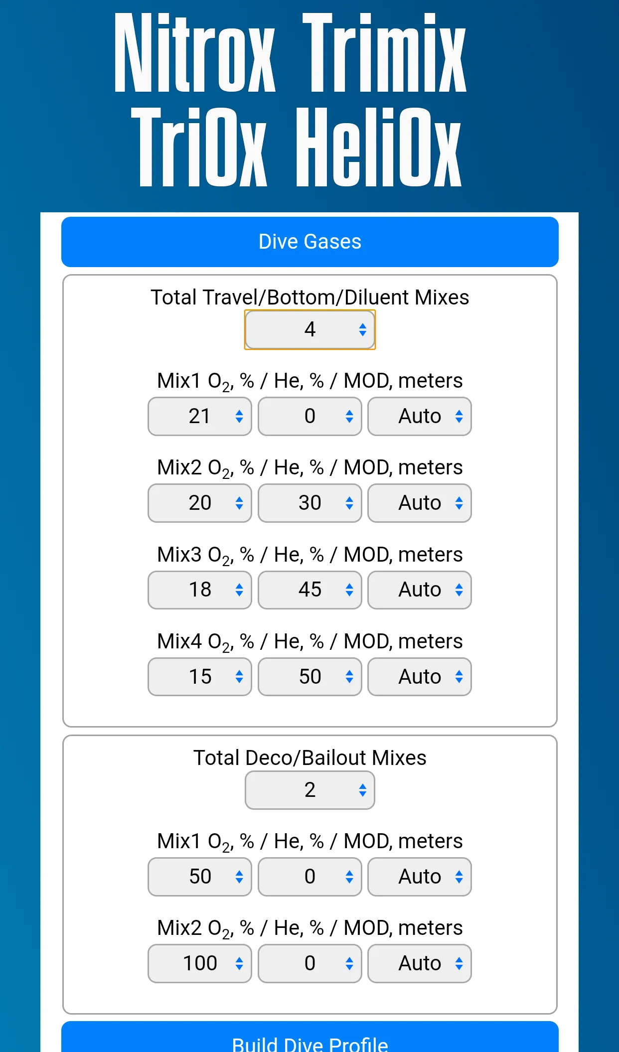 DiveProMe Scuba Diving Planner | Indus Appstore | Screenshot