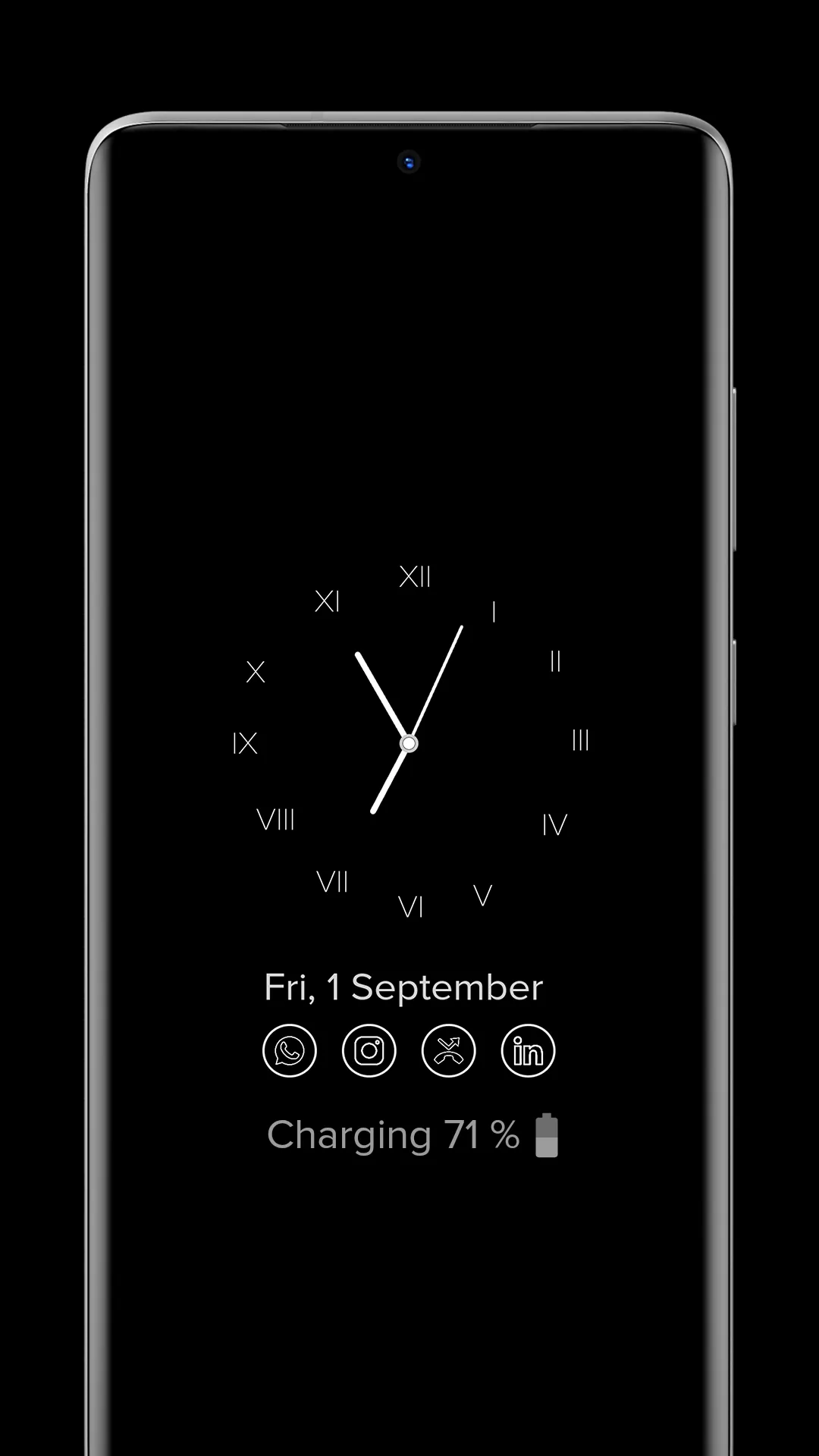 Always on Display Amoled Clock | Indus Appstore | Screenshot