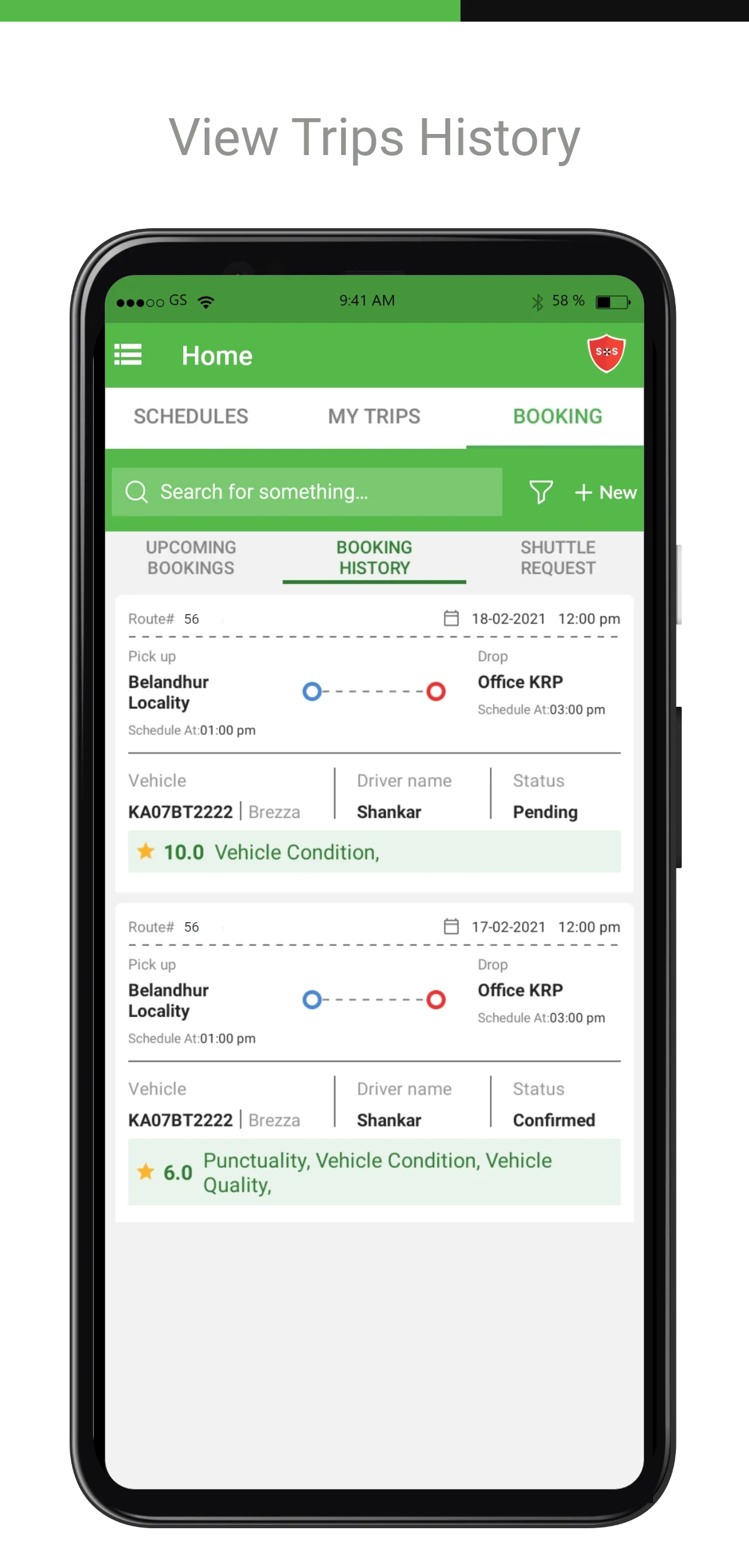 Shuttles by Safetrax | Indus Appstore | Screenshot