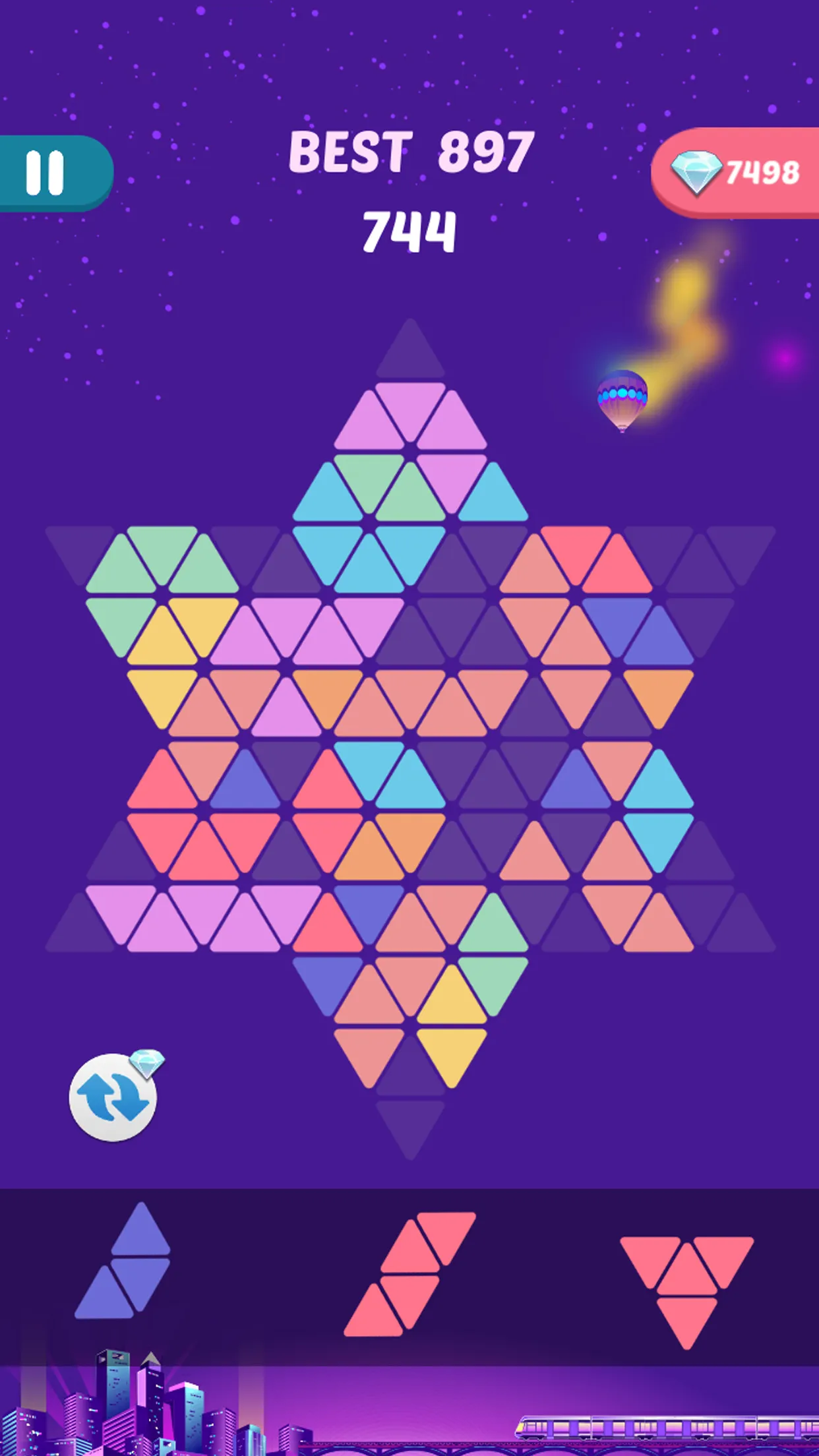 Hexagram Puzzle | Indus Appstore | Screenshot