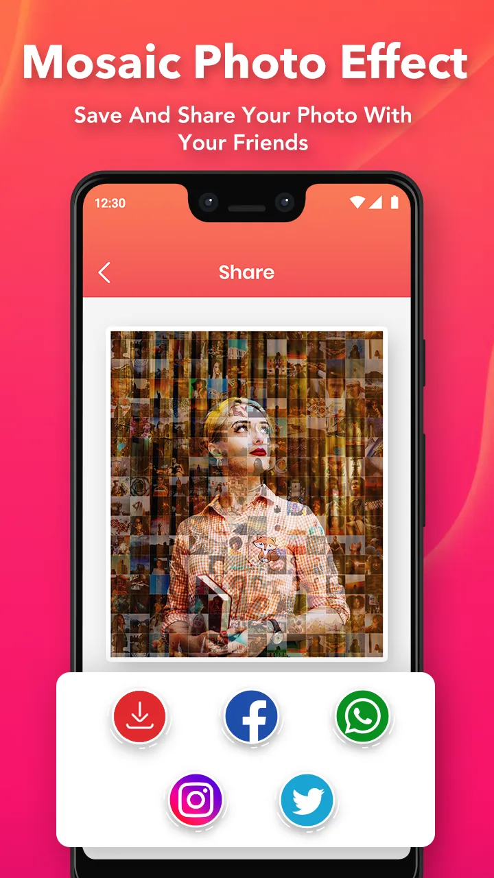 Mosaic Photo Effects : Mosaic  | Indus Appstore | Screenshot