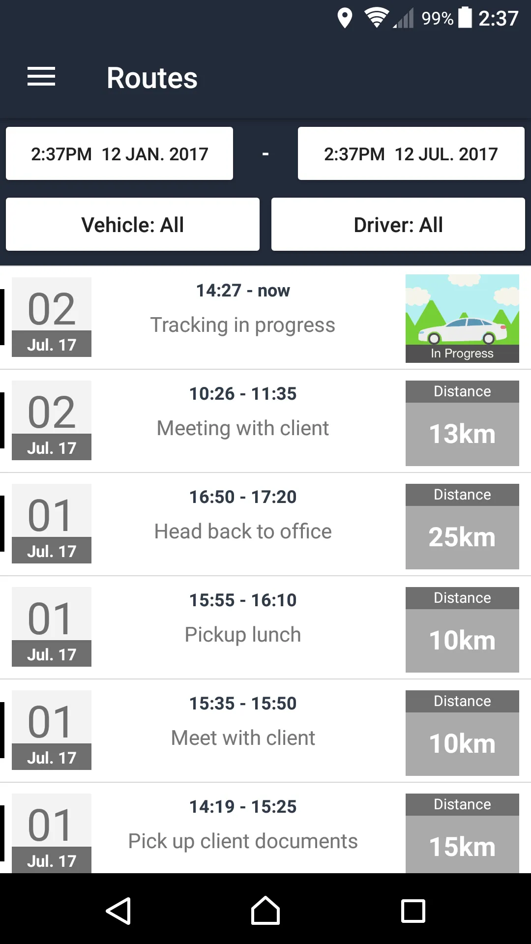 Travel Logs - Vehicle Logbook | Indus Appstore | Screenshot