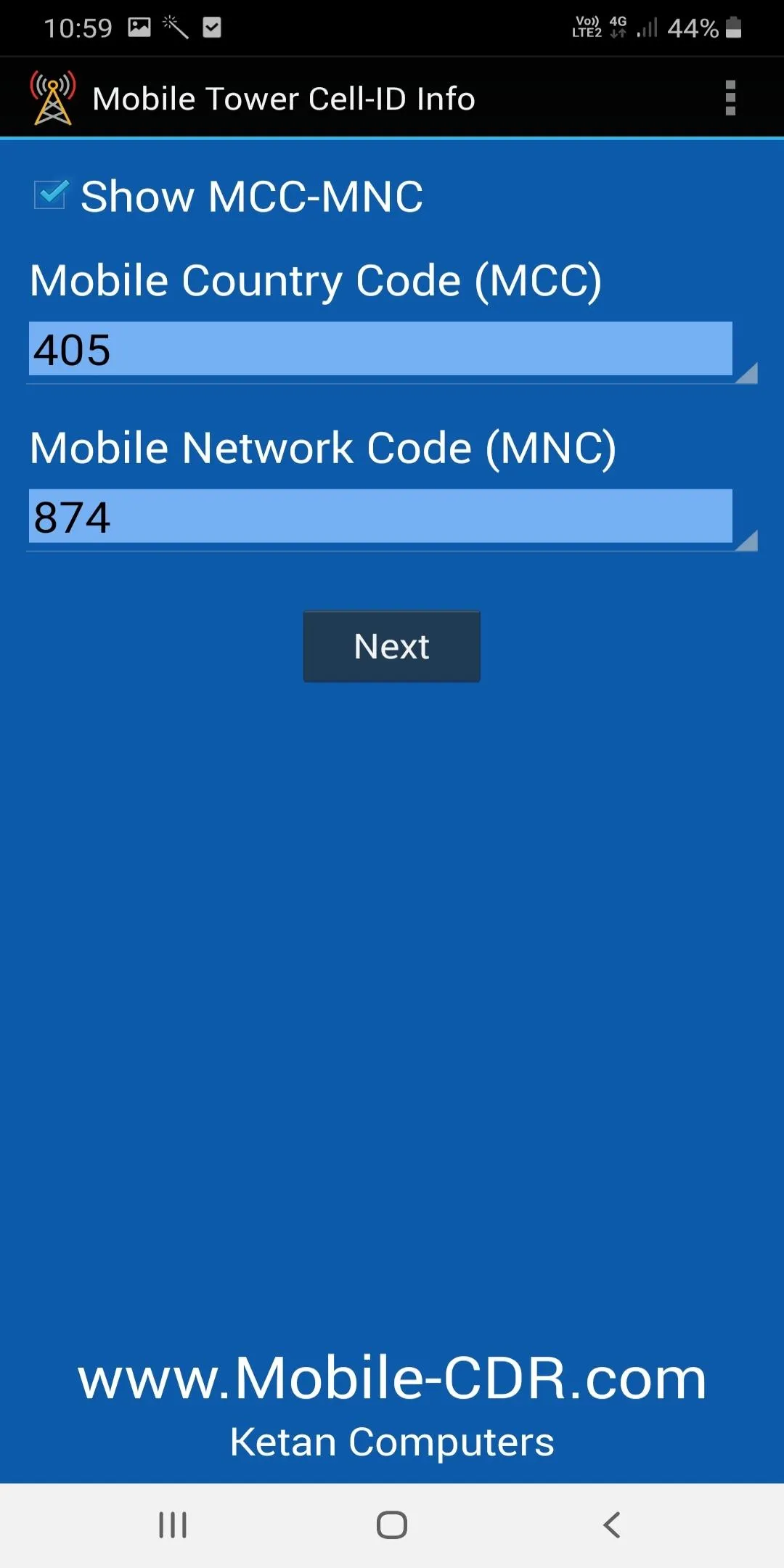 Mobile Tower Cell-ID Info | Indus Appstore | Screenshot