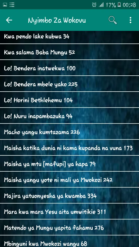 Nyimbo Za Wokovu | Indus Appstore | Screenshot