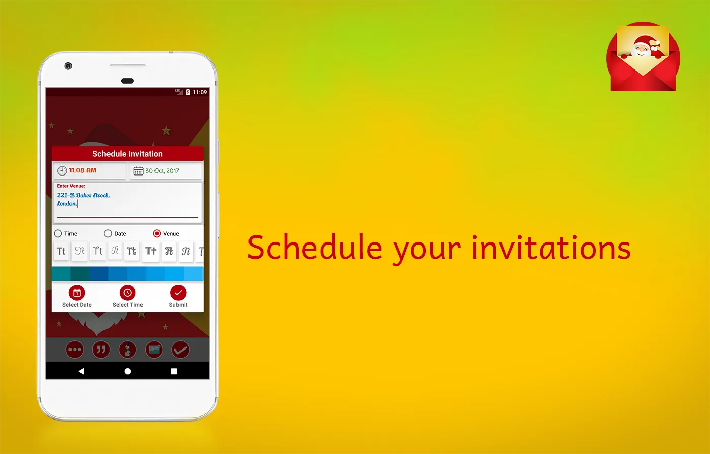 Christmas Party Invitations Ca | Indus Appstore | Screenshot