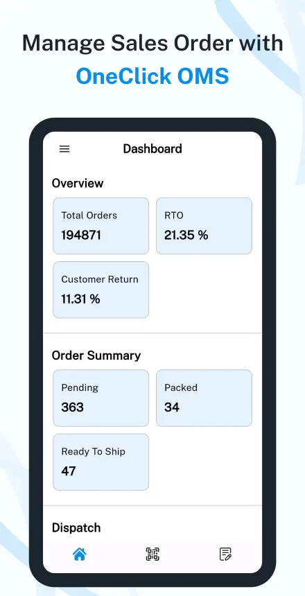 OneClick OMS | Indus Appstore | Screenshot