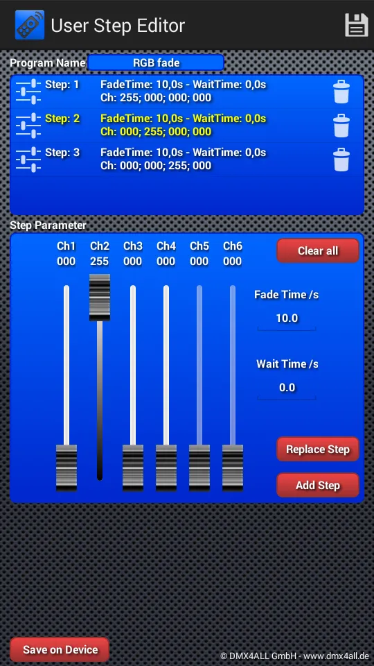 DMX4ALL Remote | Indus Appstore | Screenshot