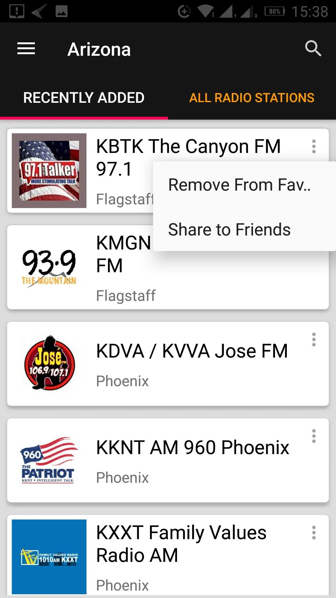 Arizona Radio Stations - USA | Indus Appstore | Screenshot