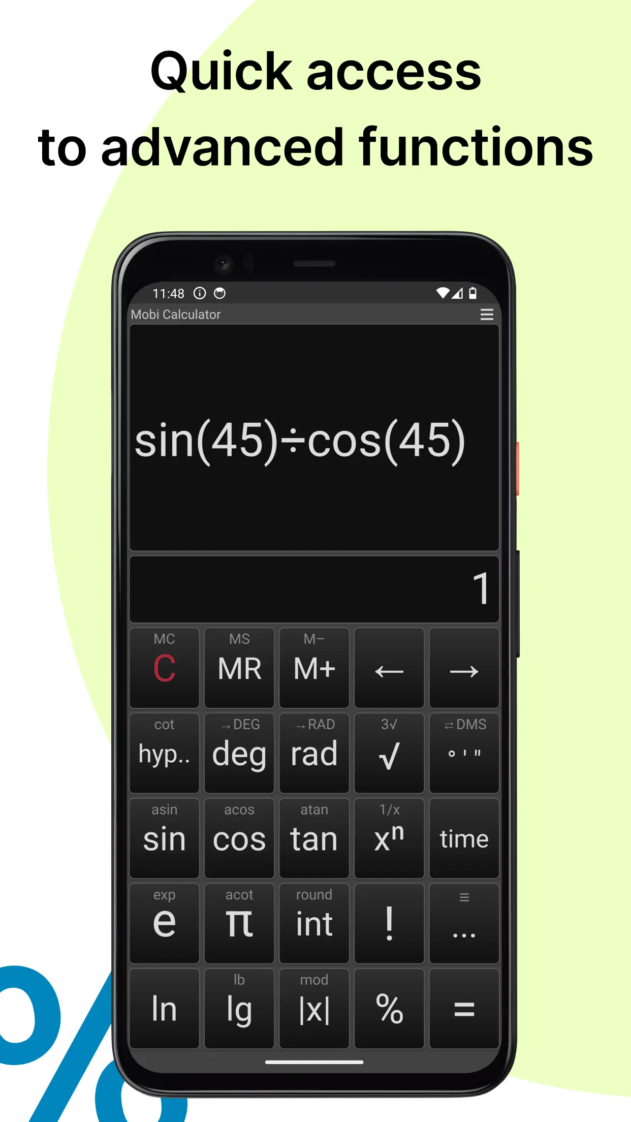 Calculator MobiCalc | Indus Appstore | Screenshot