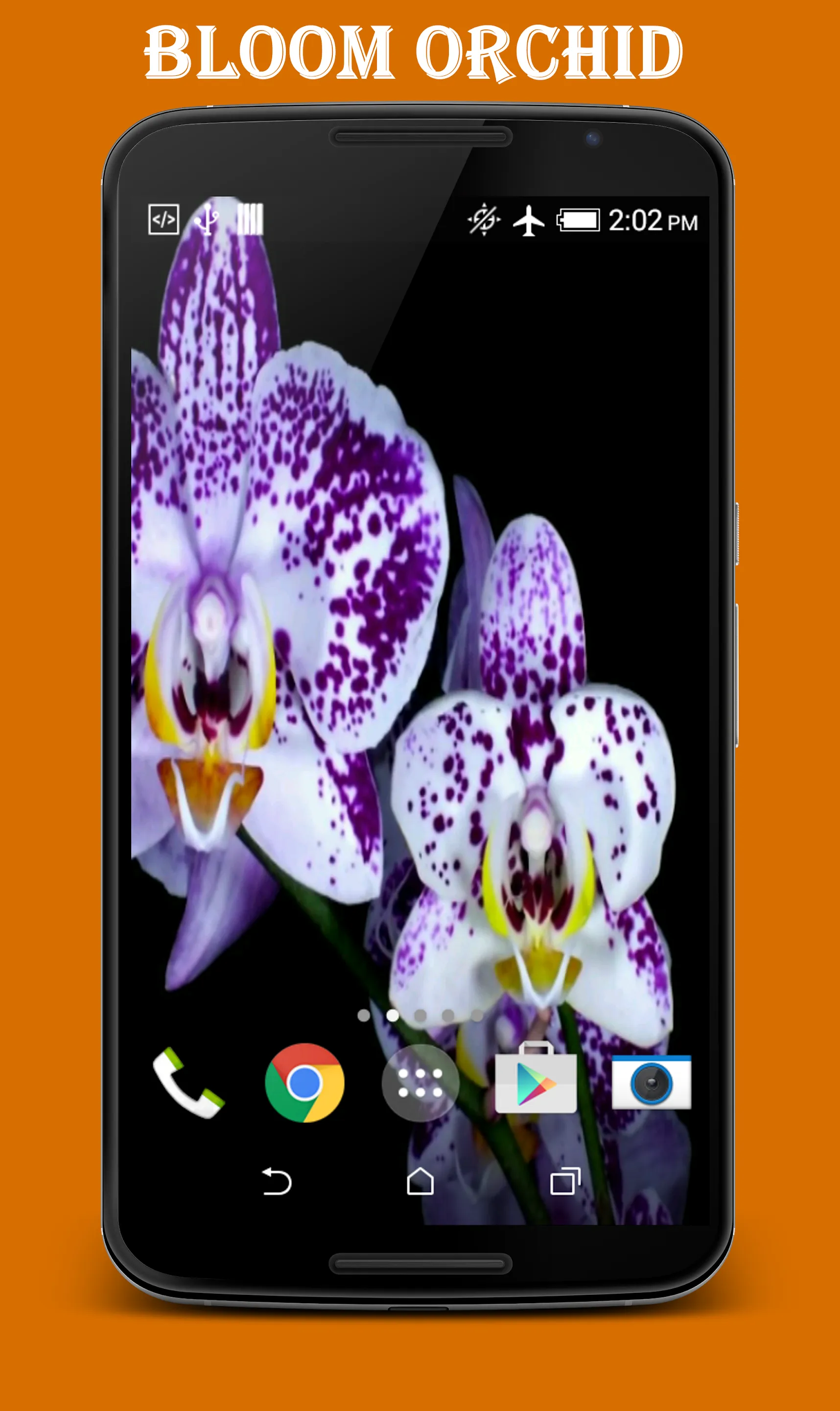 Orchid Video Live Wallpaper | Indus Appstore | Screenshot