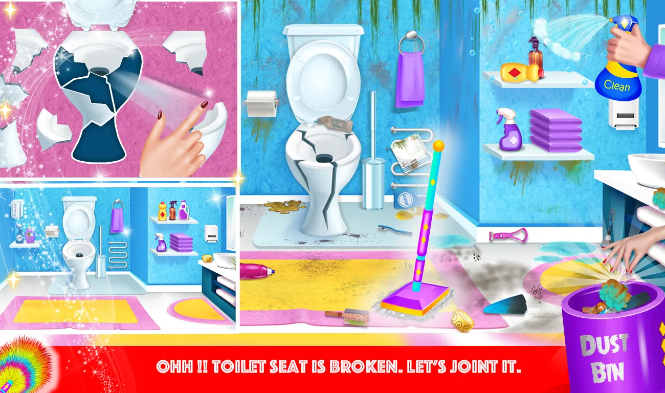 Home Clean Up Girl Game | Indus Appstore | Screenshot