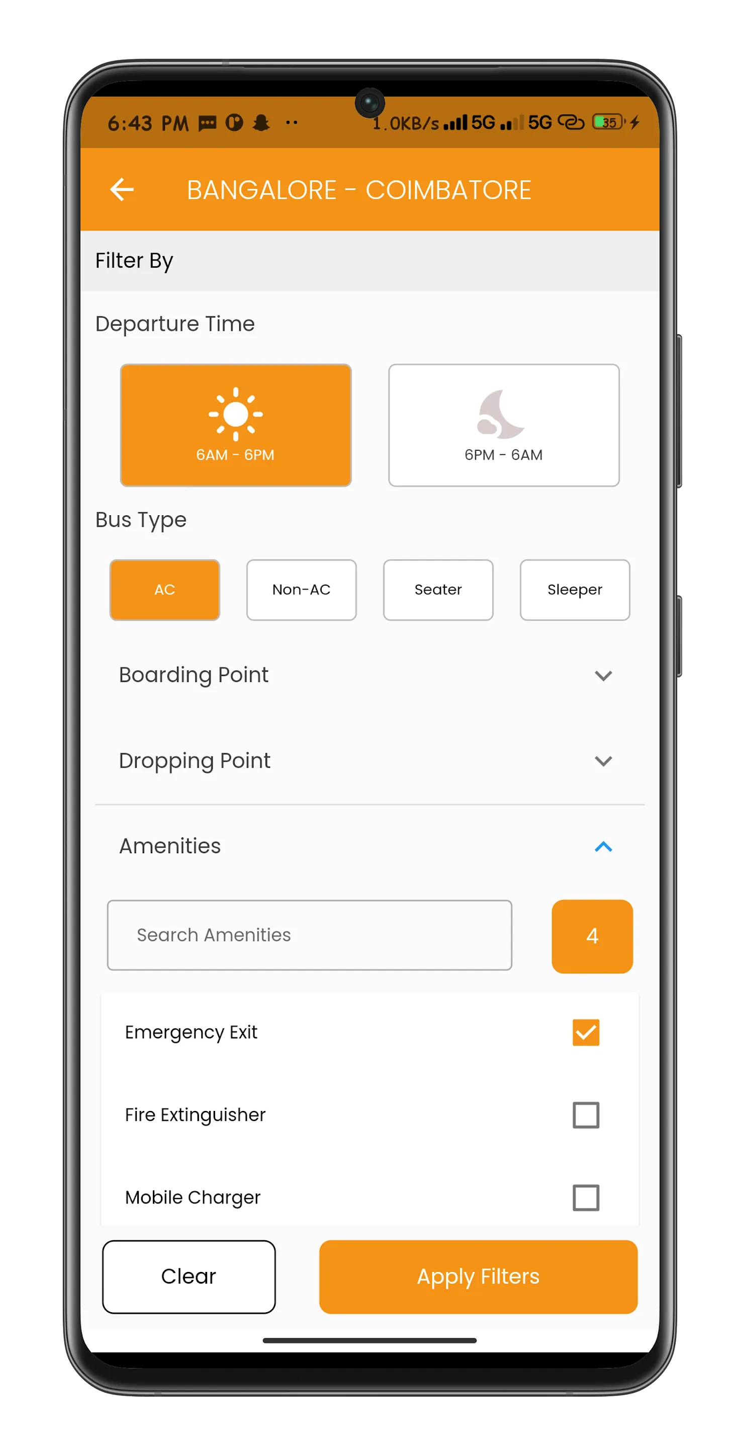 Rathimeena Travels | Indus Appstore | Screenshot