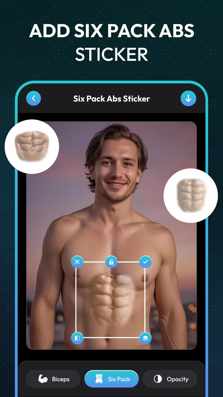 AI Six Packs Abs Photo Editor | Indus Appstore | Screenshot