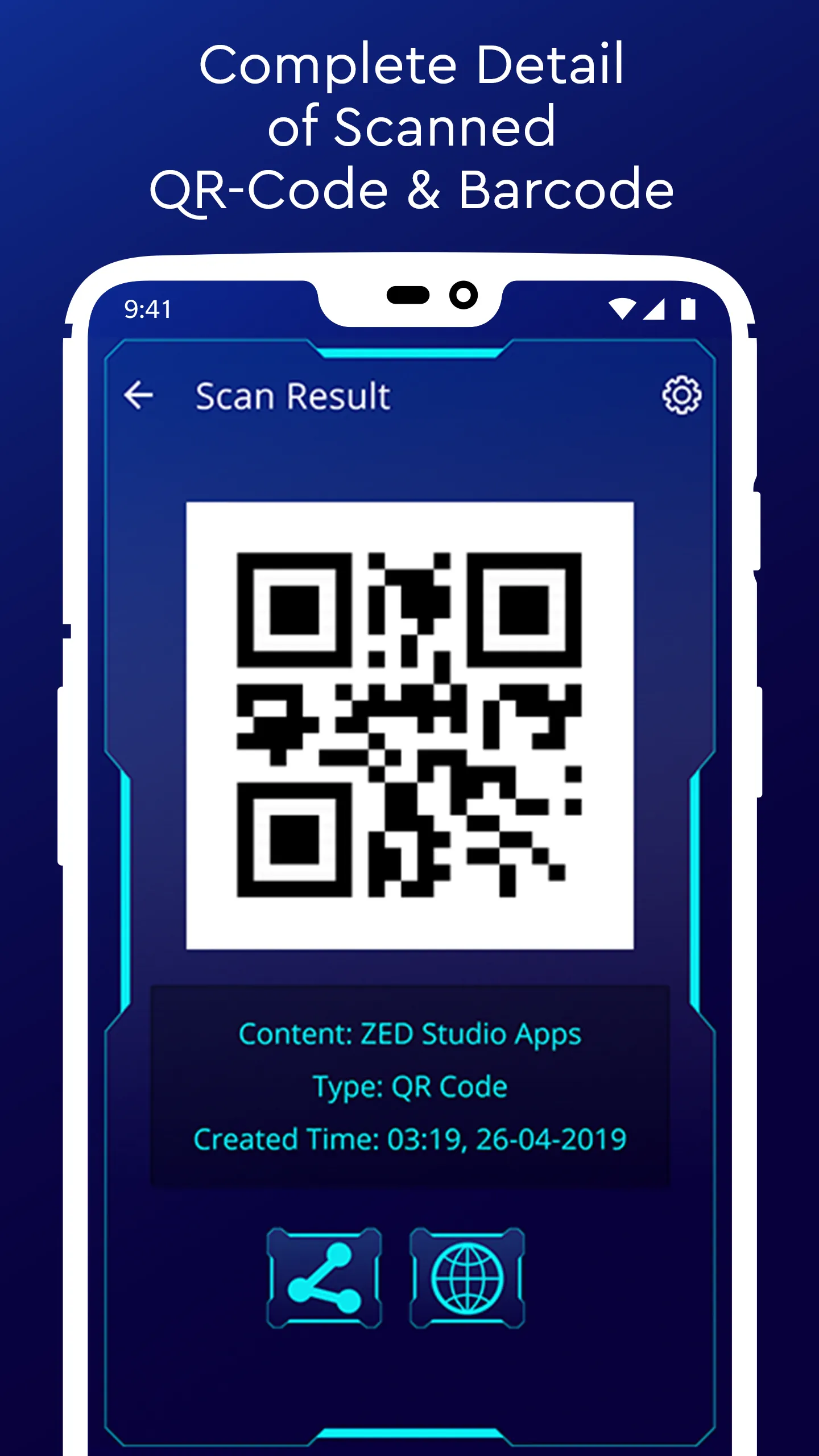 QRCode Scanner & Generator - B | Indus Appstore | Screenshot