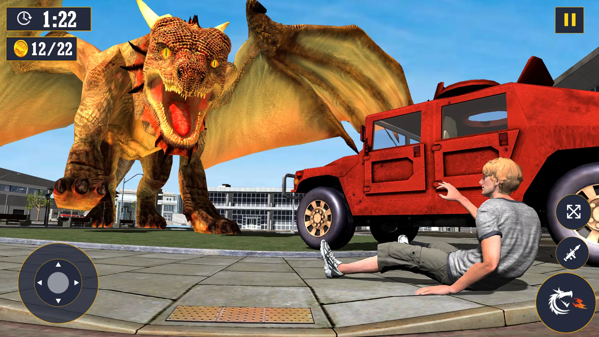 US Flying Dragon City Attack | Indus Appstore | Screenshot