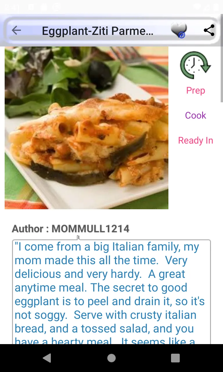 Italian recipes: Italian food | Indus Appstore | Screenshot