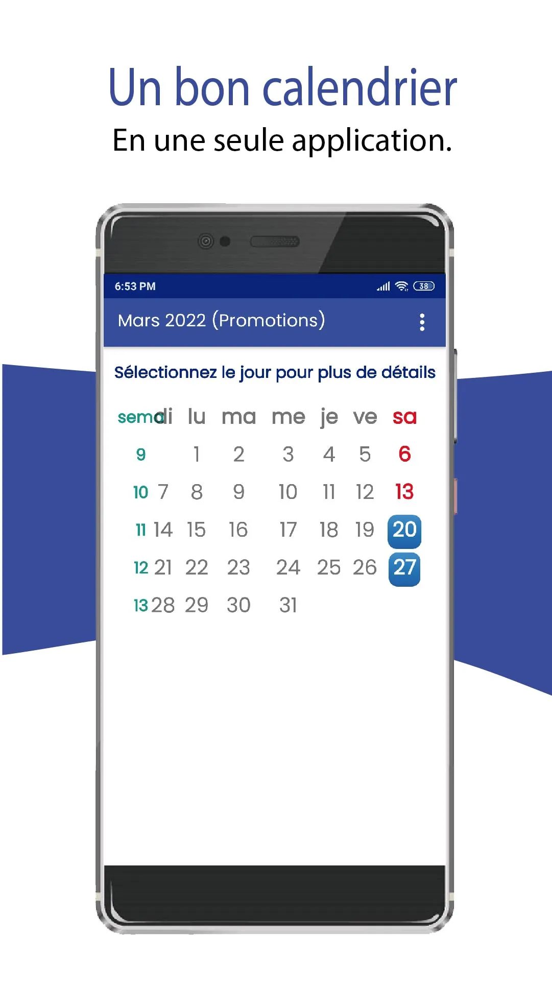 Calendrier France 2024 | Indus Appstore | Screenshot