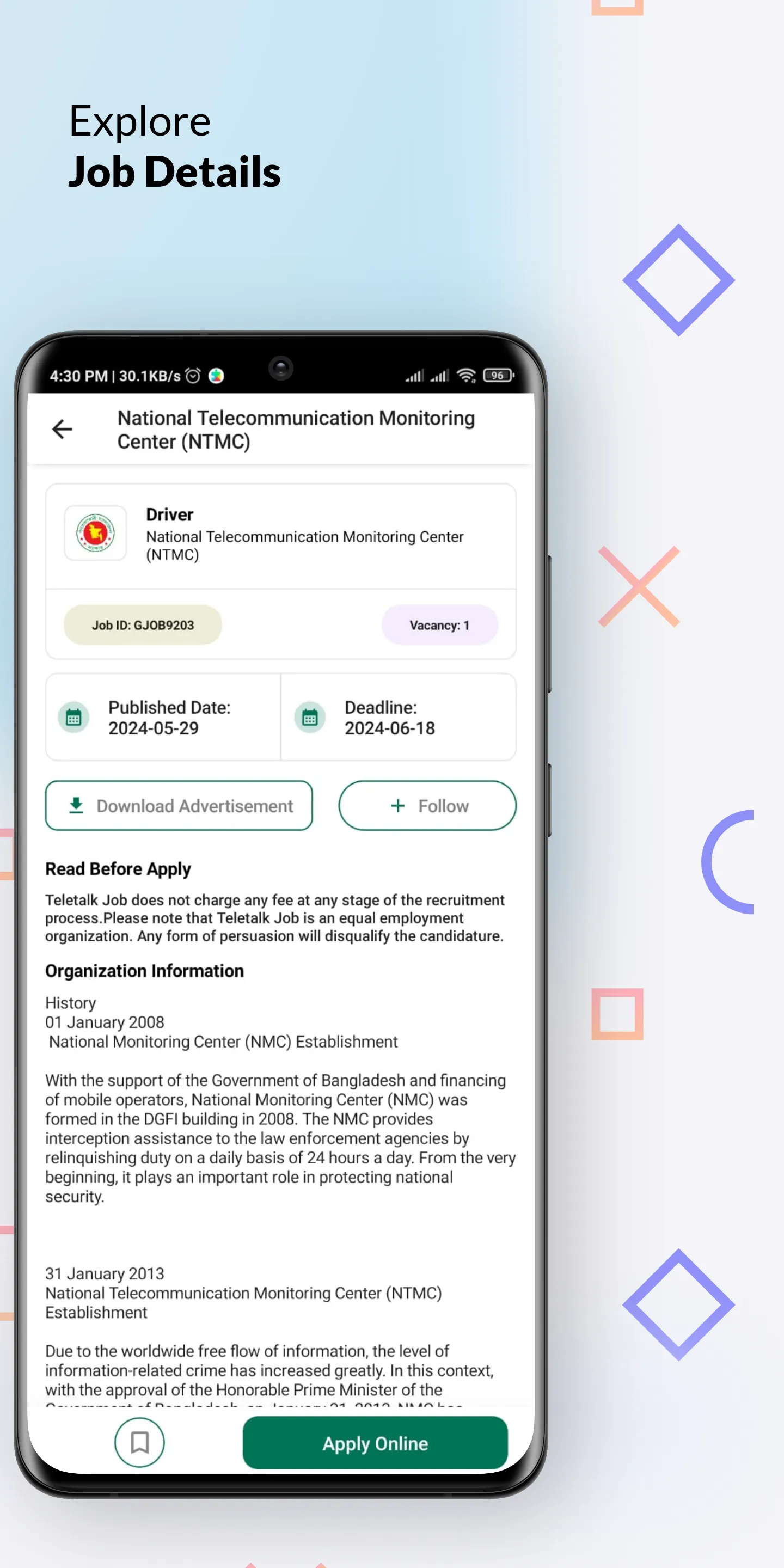 Alljobs by Teletalk | Indus Appstore | Screenshot