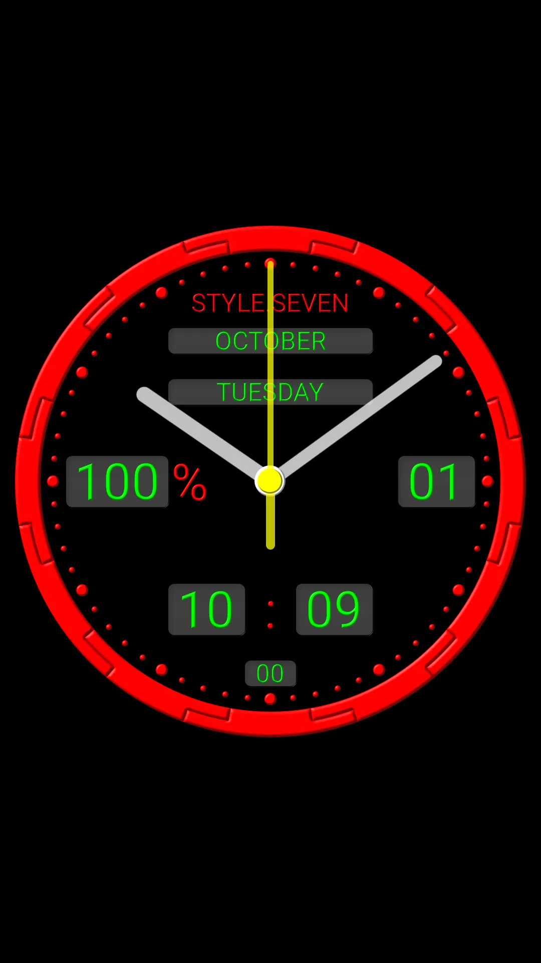 Animated Analog Clock-7 | Indus Appstore | Screenshot