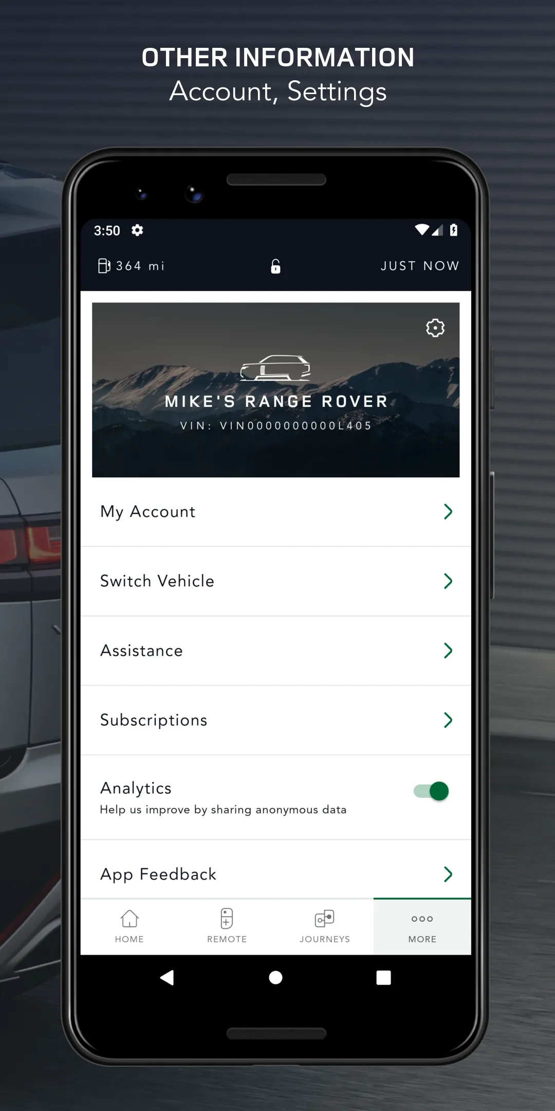 Land Rover Remote | Indus Appstore | Screenshot